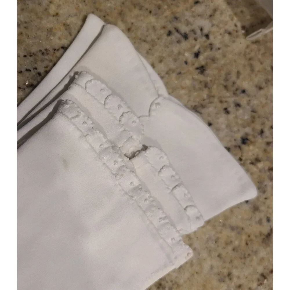 Lot of 4 Vintage Women's Size XS S White Cotton Formal Gloves w/ bag